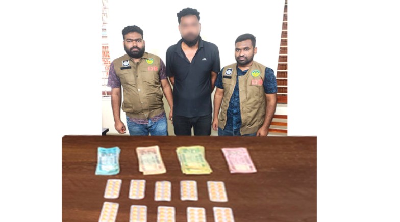 আরএমপি ডিবি'র অভিযানে ১০০ পিস ট্যাপেন্টাডল ট্যাবলেট জব্দ; গ্রেপ্তার ১