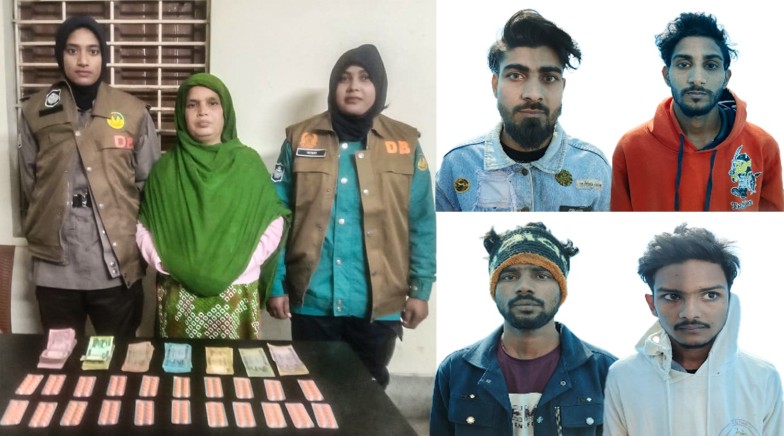 রাজশাহীতে আরএমপির মাদকবিরোধী অভিযানে ৫ জন গ্রেপ্তার; ট্যাপেন্টাডল ট্যাবলেট উদ্ধার