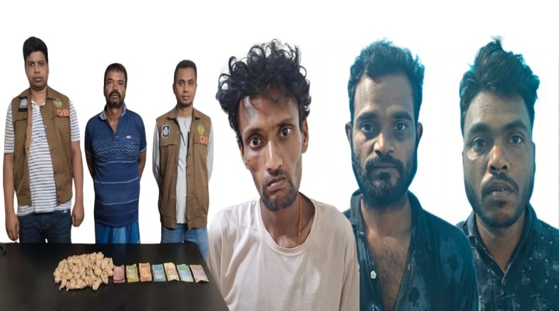 রাজশাহীতে আরএমপি’র মাদকবিরোধী অভিযানে ৪ মাদক ব্যবসায়ী গ্রেপ্তার; গাঁজা, ট্যাপেন্টাডল ট্যাবলেট ও দেশি চোলাই মদ উদ্ধার