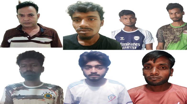 রাজশাহীতে আরএমপি’র মাদকবিরোধী অভিযানে ৭ মাদক ব্যবসায়ী গ্রেপ্তার; গাঁজা, ট্যাপেন্টাডল ও ইয়াবা ট্যাবলেট উদ্ধার