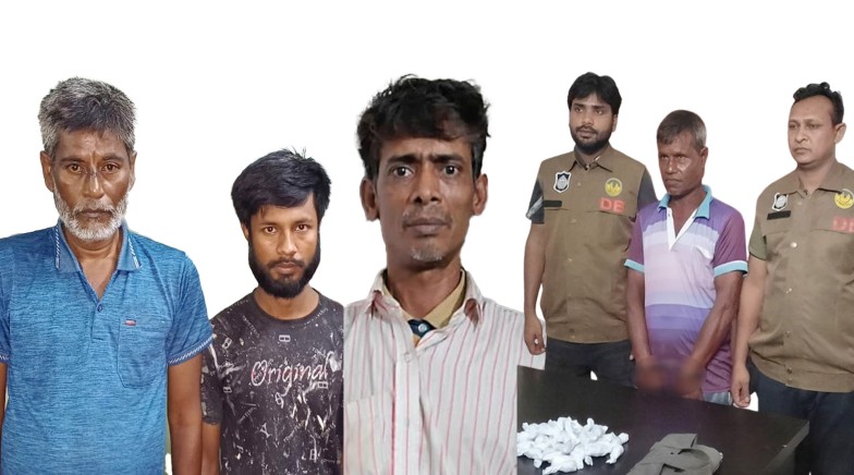 রাজশাহীতে আরএমপি'র মাদকবিরোধী অভিযানে ৪ জন মাদক ব্যবসায়ী গ্রেপ্তার; গাঁজা, ট্যাপেন্টাডল ও ইয়াবা ট্যাবলেট উদ্ধার