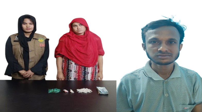 রাজশাহীতে আরএমপি'র মাদকবিরোধী অভিযানে নারীসহ ২ জন মাদক ব্যবসায়ী গ্রেপ্তার; হেরোইন, ইয়াবা  ট্যাবলেট ও গাঁজা উদ্ধার