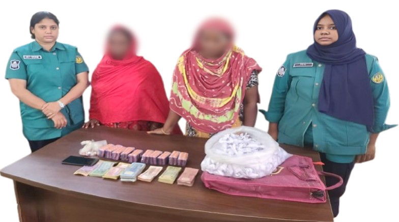 রাজশাহী মহানগরীতে আরএমপি’র বিশেষ মাদকবিরোধী টিমের অভিযানে ২ নারী মাদক ব্যবসায়ী (জলি ১৮ ও মিনা ৩য় বারের মতো) গ্রেপ্তার; ট্যাপেন্টাডল, ইয়াবা ট্যাবলেট, হেরোইন ও গাঁজা উদ্ধার; নগদ অর্থ ও মোবাইল ফোন জব্দ